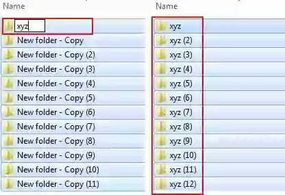 how to rename multiple files or folder at once