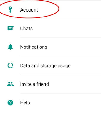 whatsapp request account info