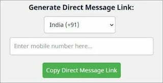 whatsapp direct message link generator