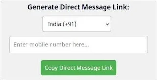 whatsapp direct message link generator whatsapp direct message link generator