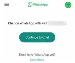 whatsapp direct message