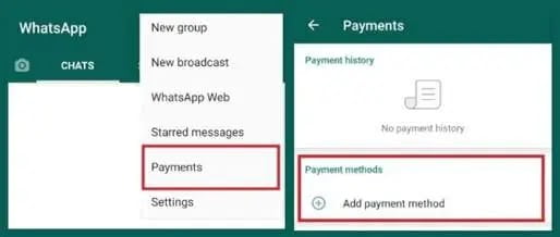 Whatsapp Payment Option